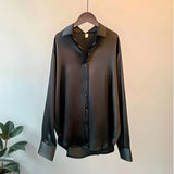 Carine | Women's Long Sleeve Collared Button Down Blouse