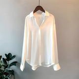 Carine | Women's Long Sleeve Collared Button Down Blouse