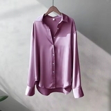 Carine | Women's Long Sleeve Collared Button Down Blouse