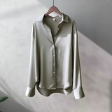 Carine | Women's Long Sleeve Collared Button Down Blouse
