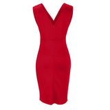 Cassia | Women's V-Neck Sleeveless Fitted Dress