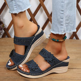 Delor™ | Floral Wedge Slides