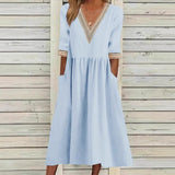 Aleda™ | Collar Mid-Length Dress