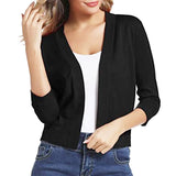 Celestine | Women's Open Front 3/4 Sleeve Cardigan