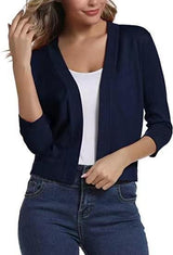 Celestine | Women's Open Front 3/4 Sleeve Cardigan