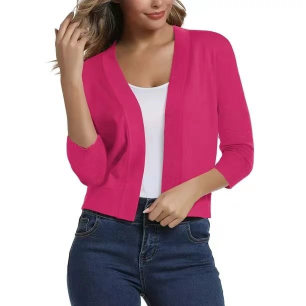 Celestine | Women's Open Front 3/4 Sleeve Cardigan