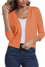 Celestine | Women's Open Front 3/4 Sleeve Cardigan