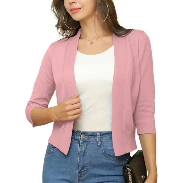 Celestine | Women's Open Front 3/4 Sleeve Cardigan