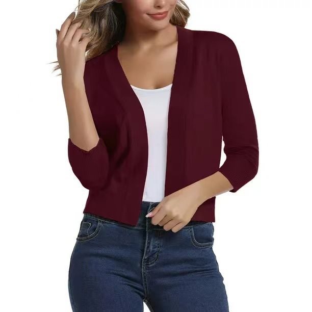 Celestine | Women's Open Front 3/4 Sleeve Cardigan