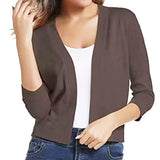 Celestine | Women's Open Front 3/4 Sleeve Cardigan
