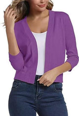 Celestine | Women's Open Front 3/4 Sleeve Cardigan