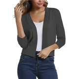 Celestine | Women's Open Front 3/4 Sleeve Cardigan
