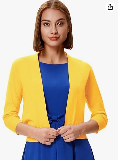 Celestine | Women's Open Front 3/4 Sleeve Cardigan