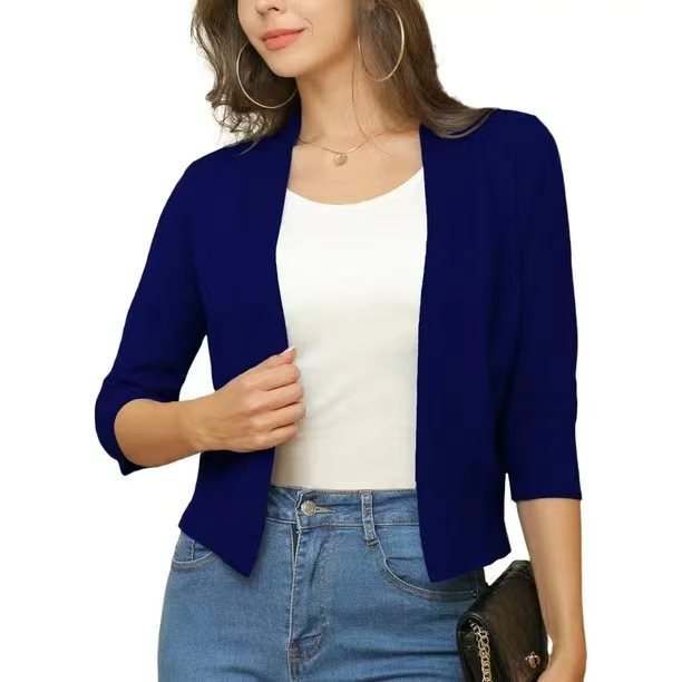 Celestine | Women's Open Front 3/4 Sleeve Cardigan