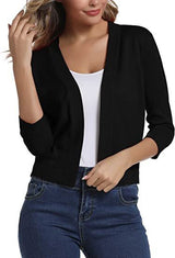 Celestine | Women's Open Front 3/4 Sleeve Cardigan