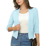 Celestine | Women's Open Front 3/4 Sleeve Cardigan
