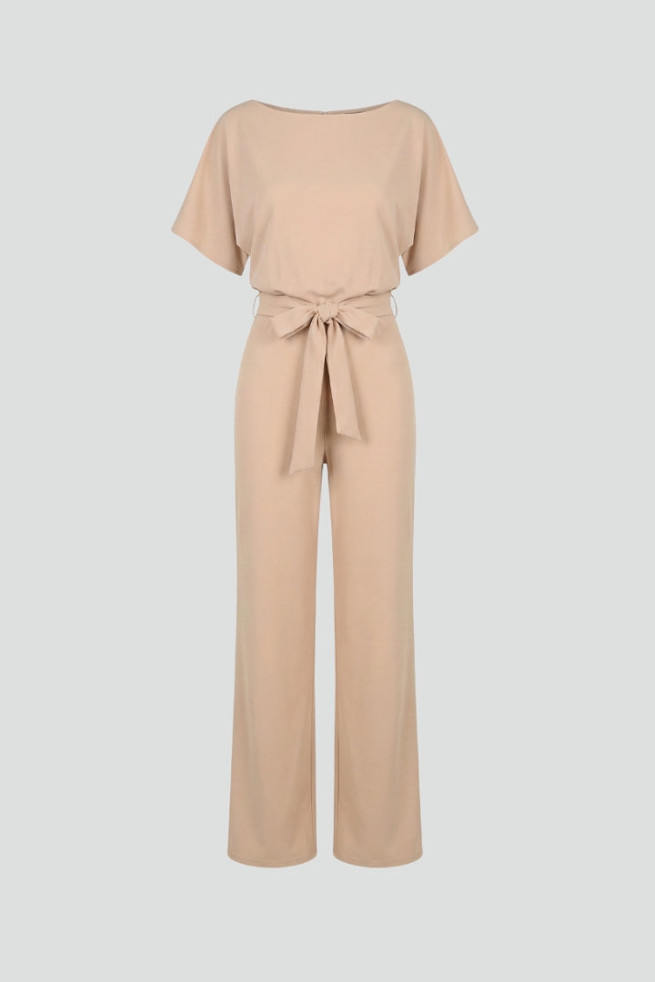 Celina | Women's Wide Leg Belted Jumpsuit