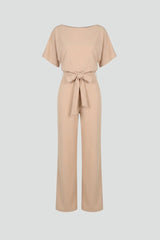 Celina | Women's Wide Leg Belted Jumpsuit