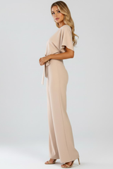 Celina | Women's Wide Leg Belted Jumpsuit