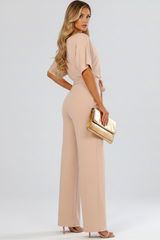Celina | Women's Wide Leg Belted Jumpsuit