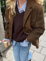 Celinda | Women's Tailored Button Blazer Jacket