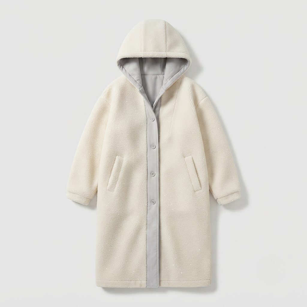 Women’s Hooded Teddy Overcoat