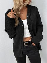 Clementine | Women's Hooded Button Front Cardigan