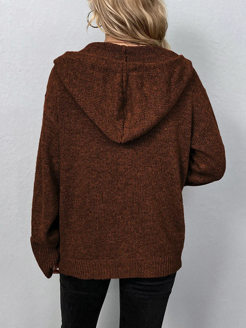 Clementine | Women's Hooded Button Front Cardigan