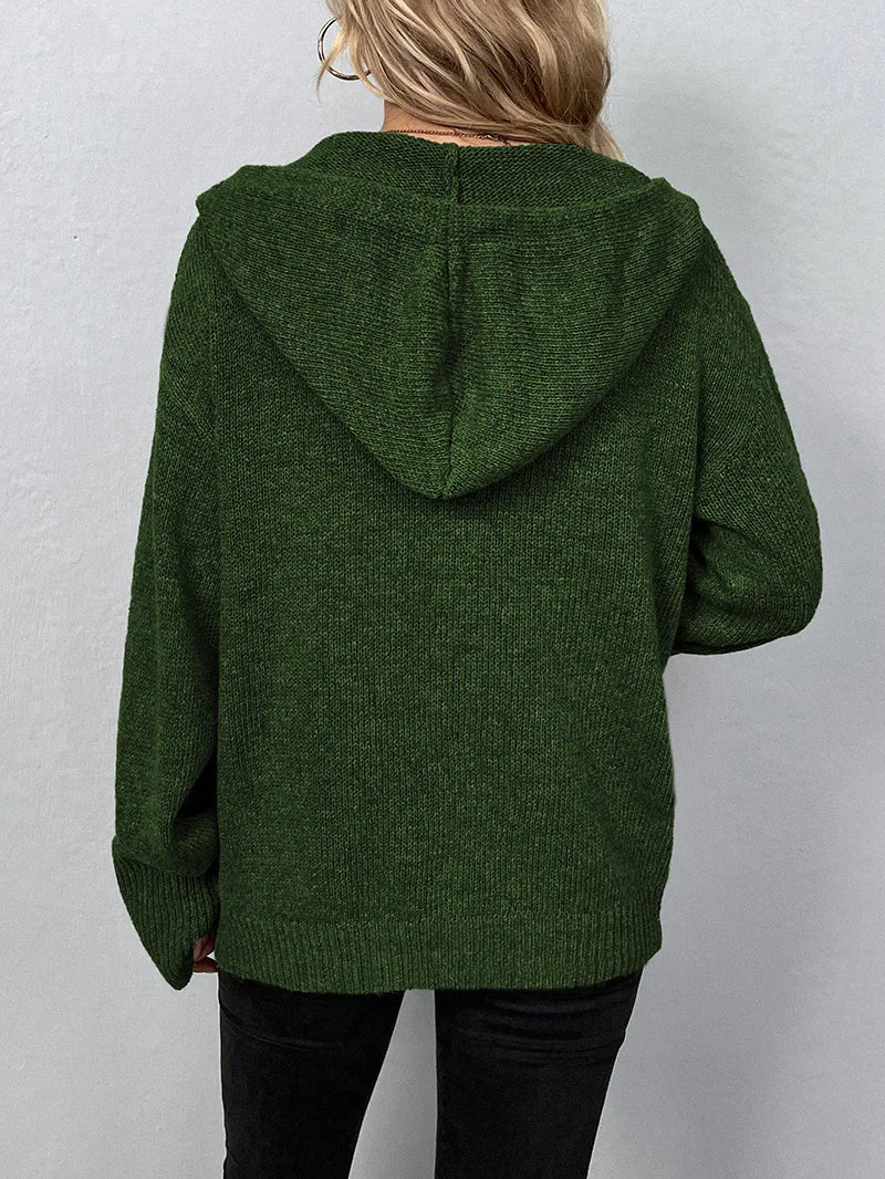 Clementine | Women's Hooded Button Front Cardigan
