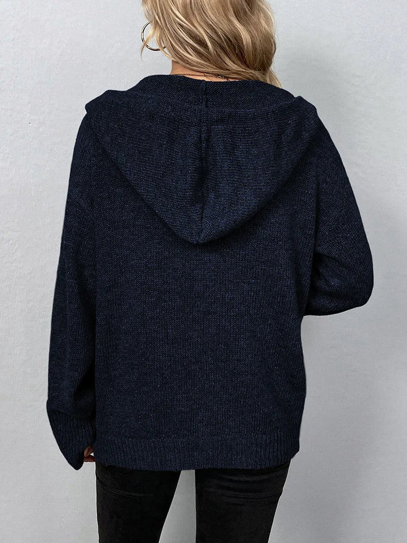 Clementine | Women's Hooded Button Front Cardigan