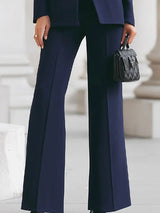 Clementine | Women's Longline Blazer Flare Trousers Set