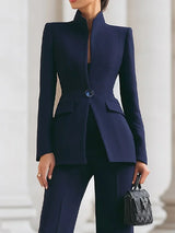 Clementine | Women's Longline Blazer Flare Trousers Set