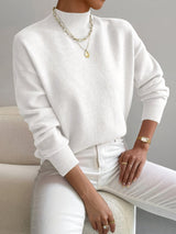 Cleo | Women's Mock Turtleneck Long Sleeve Sweater