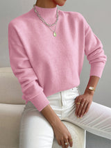 Cleo | Women's Mock Turtleneck Long Sleeve Sweater