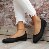 Ember | Women's Knit Round Toe Ballet Flats Slip-On