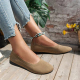 Ember | Women's Knit Round Toe Ballet Flats Slip-On