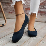 Ember | Women's Knit Round Toe Ballet Flats Slip-On