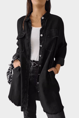 Cordelia | Women's Button Front Mini Shirt Dress