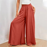Cressida | Women's Two Piece Set Crop Top Wide Leg Pants