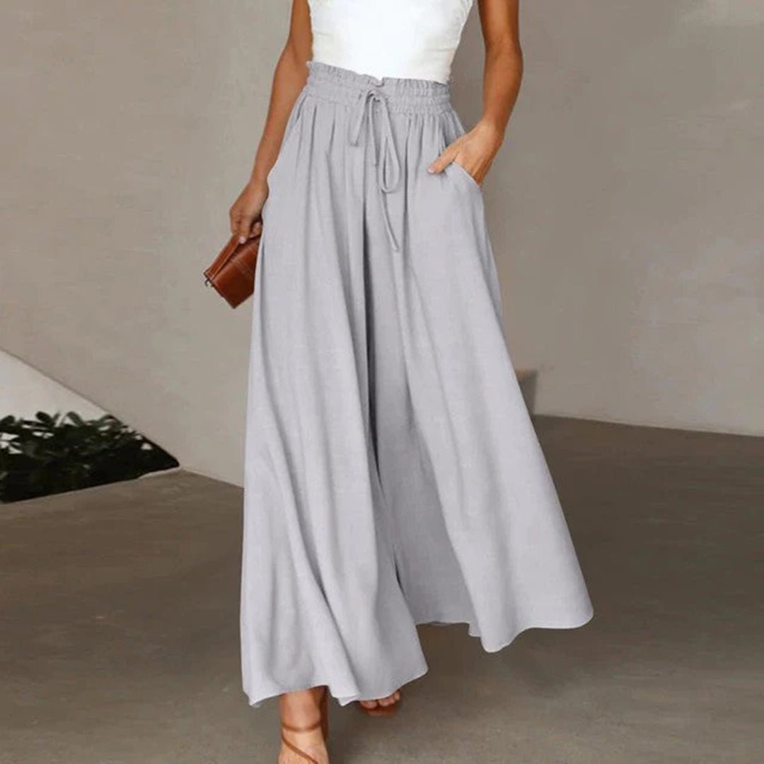 Cressida | Women's Two Piece Set Crop Top Wide Leg Pants