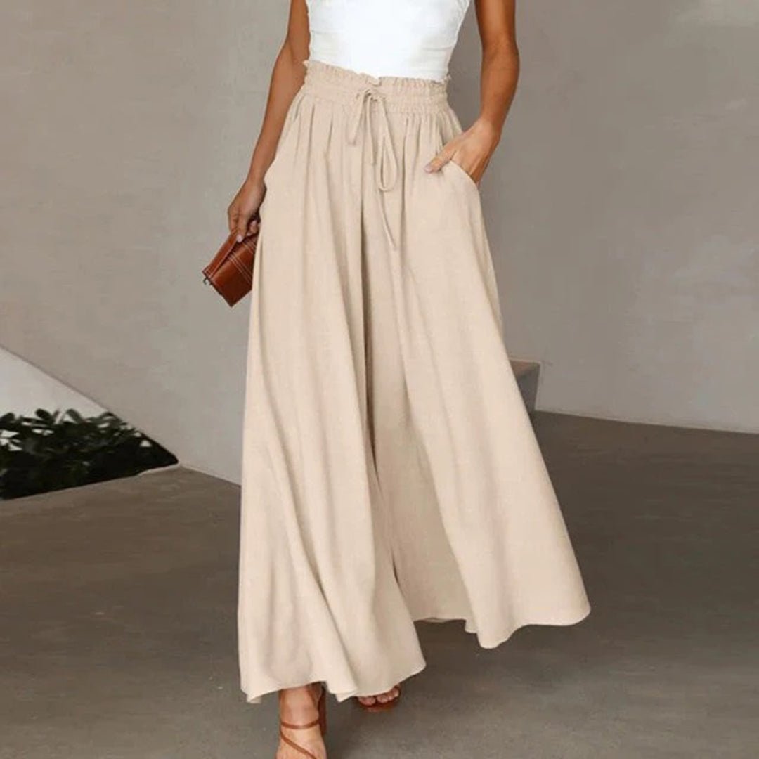 Cressida | Women's Two Piece Set Crop Top Wide Leg Pants