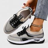 Koda | Women's Mesh Chunky Sole Lace-Up Trainers Colour Block