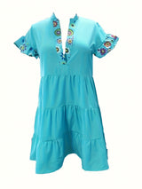 Anne | Lightweight Flare Boho Chic Dress