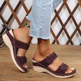 Delor™ | Floral Wedge Slides
