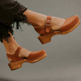 Delvara | Women's Platform Clog Ankle Strap Closed Toe Shoe