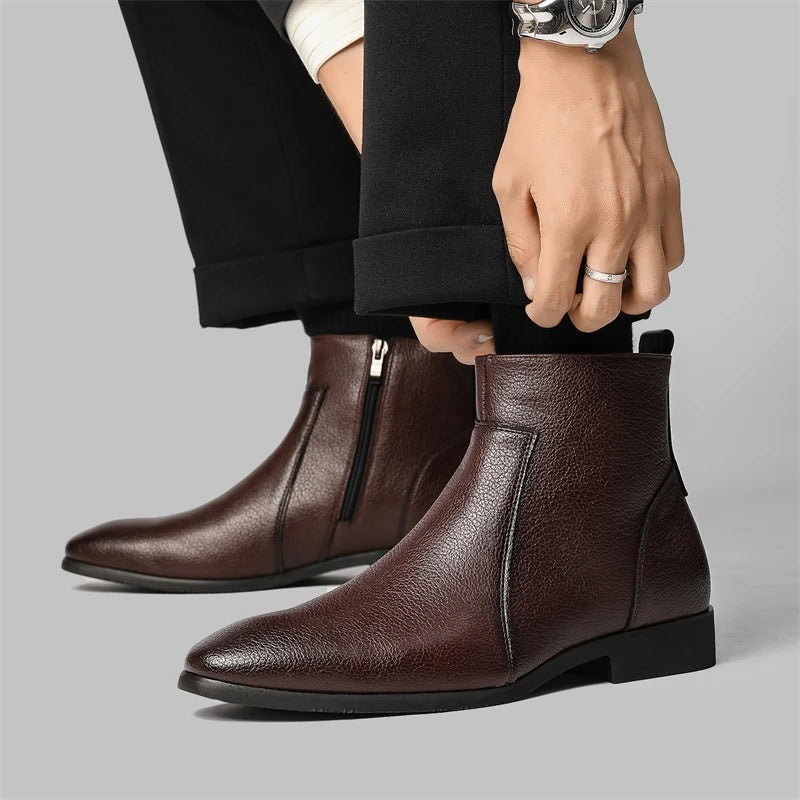 Mercer Zip Leather Men's Boots - detail image 3