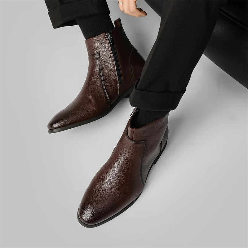 Mercer Zip Leather Men's Boots - detail image 8
