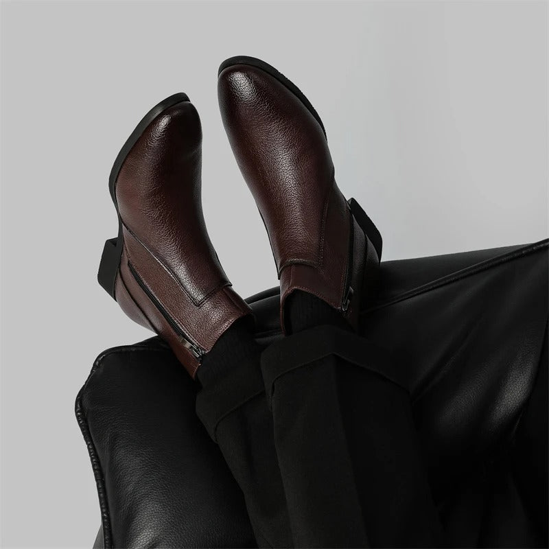 Mercer Zip Leather Men's Boots - detail image 5