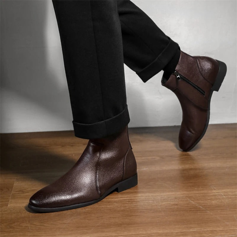 Mercer Zip Leather Men's Boots - detail image 9