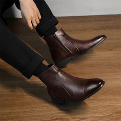 Mercer Zip Leather Men's Boots - detail image 10